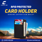 RFID Protected Card Holder Genuine Leather Slim Wallet
